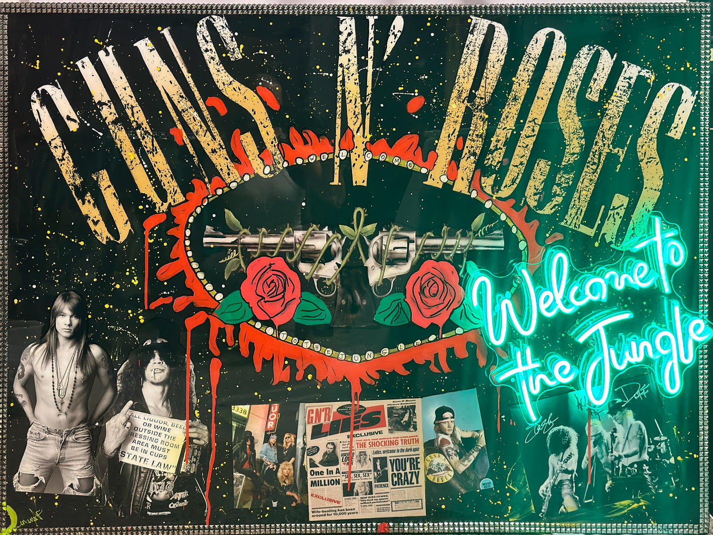 Guns N Roses Welcome To The Jungle JENUINE AF ART guns-n-roses-welcome-to-the-jungle-jenuine-af-art